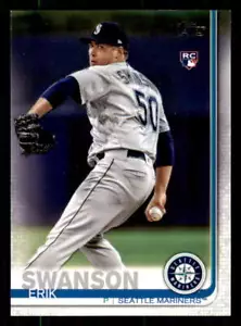 2019 Topps Update #US97 Erik Swanson Seattle Mariners RC - Picture 1 of 2