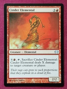 Magic The Gathering PLANECHASE CINDER ELEMENTAL red card MTG - Picture 1 of 2