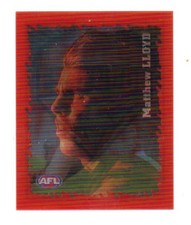 2000 AFL  SELECT TRIPLE FLIK 3D MOTION CARD - TF05 Matthew LLOYD (ESSENDON)
