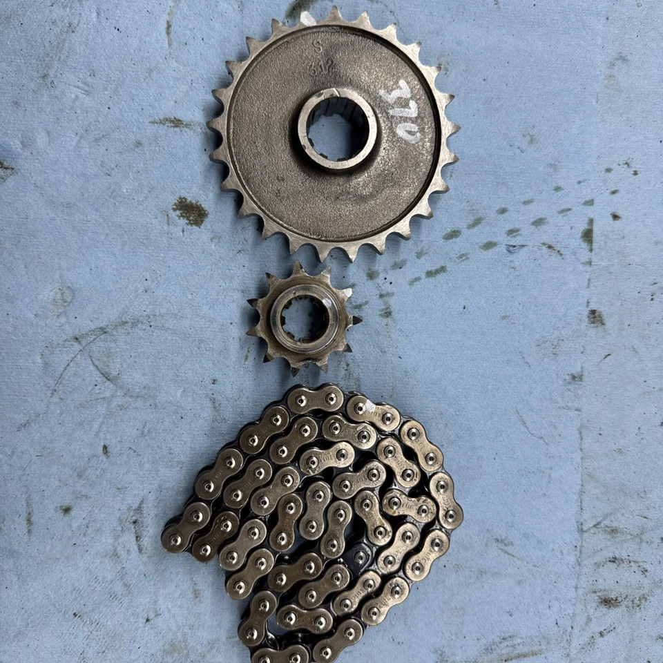 1968 Ski-Doo Super Olympique 370 Vintage snowmobile Chain Case Sprockets Chain - Image 1 of 4