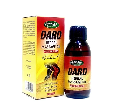 ALAMGEER Natural Remedy Herbal Dard reines Massageöl kaltgepresst Muskelschmerzen 2 x 100ml