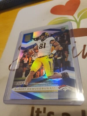 2020 ELITE ALBERT OKWUEGBUNAM BASE ROOKIE CARD 445/799 MISSOURI/BRONCOS - Image 1 of 3