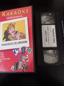 VHS - KARAOKE, I GRANDI SUCCESSI DI FRANCESCO DE GREGORI - POLYGRAM VIDEO - - Imagen 1 de 1