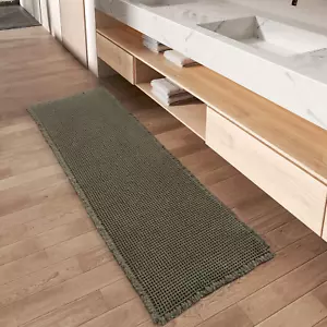 Upgraded Waffle Runner Rug, Super Absorbent Non Slip Bath Mats for Bathroom Floo - Picture 1 of 7