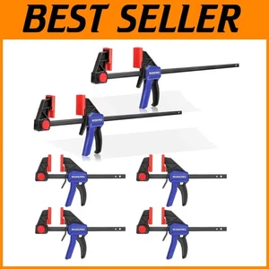 Woodworking F Clamps, Quick-Change Spreader, 6-Pack - Picture 1 of 11