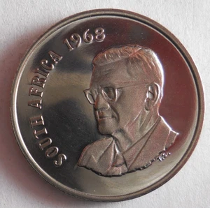 1968 SÜDAFRIKA 20 CENT - PROOF - ungewöhnliche Münze - Lot #O28 - Bild 1 von 2