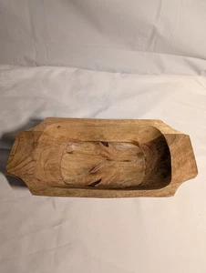 Mangoholz Schüssel rustikal Bauernhaus primitive Wohnkultur 10" x 5" Nüsse Süßigkeiten - Bild 1 von 15