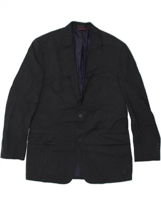 Chaqueta Blazer IZOD Para Hombres 2 Botones Reino Unido 38 Mediana Azul Marino CC83 Foto 1 de 3