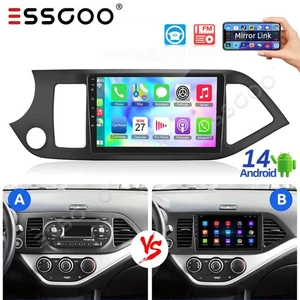 For Kia Picanto Morning 2012-2016 64G Car Stereo Radio Android 14 GPS Navi WIFI - Picture 1 of 12