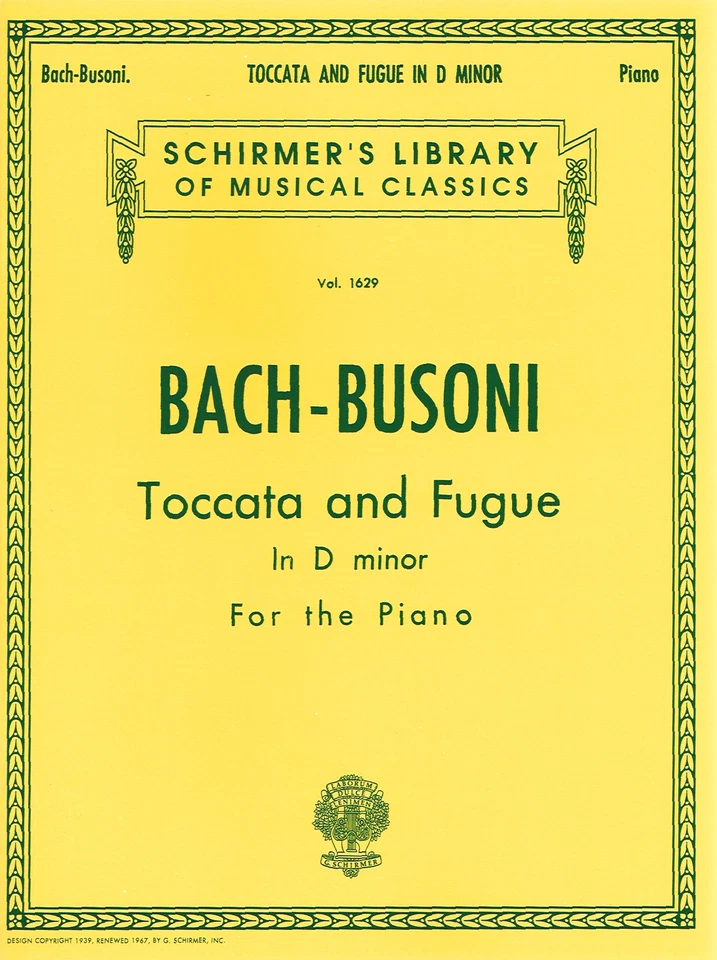 Toccato and Fugue in D Minor - Piano - Bach-Busoni (HL50260600) - Image 1 of 1