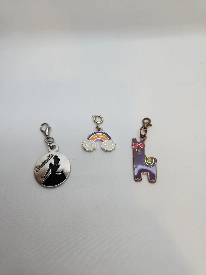 Crochet Knitting Stich Markers Set Of 3 Disney Cinderella, Purple Lama, Rainbow - Image 1 of 4
