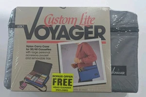 Voyager Cassette Tape Carrying Case Vtg Lebo 30 Boxed Or 48 Individual Tapes - Imagen 1 de 2