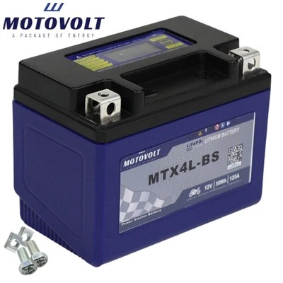 Battery for Cagiva W8 125 9PE 1994 motoVolt Lithium MTX4L-BS / YTX4L-BS - Image 1 of 4