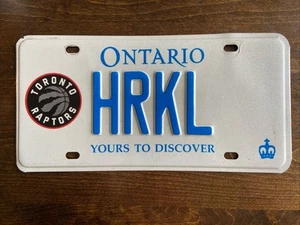 Ontario License Plate ON Canada Canadian Vintage Expired Province HRKL Raptors - Picture 1 of 1