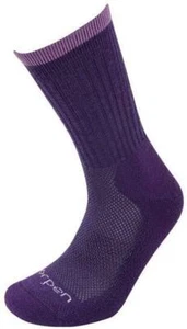 Lorpen Woman T2 Light Hiker Merino Crew Socks Plumb Size M - UK Size 5.5-8 - Picture 1 of 1