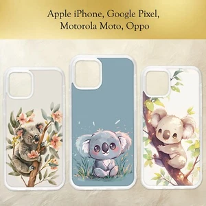 Kawaii Koala Flowers Floral Tree Baby Cute Phone Case iPhone Motorola Pixel - Picture 1 of 4