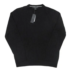 The Men's Store Bloomingdale's Black 100% Cashmere V-Neck Pullover Sweater - Picture 1 of 3