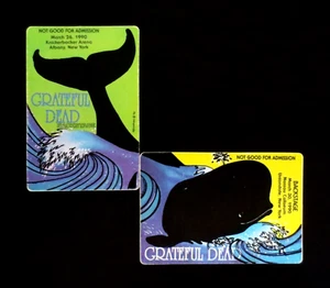 Grateful Dead Backstage Pass Puzzle Whale Ocean New York NY 1990 3/26/90 3/30/90 - Picture 1 of 12