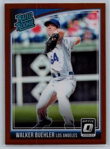 2 Card Lot 2018 Panini Donruss Optic - Parallel #41 Walker Buehler (RC) - Picture 1 of 4