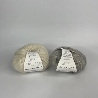 Katia Concept Yarn ::Cotton-Merino #100 And #106 Brand New Lot 2 - Image 1 of 3