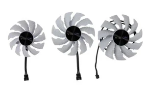 GPU Replacement Cooler Fan For Gigabyte RTX 3070Ti 3080 3080Ti 3090 Vision White - Afbeelding 1 van 5