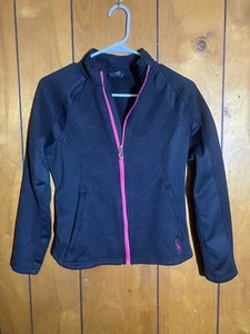 Giacca maglione nero SPYDER bambina ragazzo full zip taglia large (L) 12/14 - Foto 1 di 8