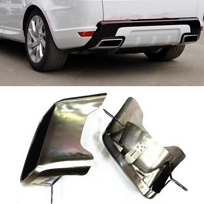 Tubos silenciadores de escape trasero plateados para Land Rover Range Rover Sport 2013-2018 2 piezas Foto 1 de 4