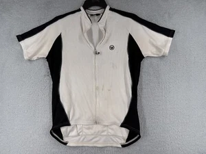 Canari Cycling Jersey Womens Extra Large White Full Zip Short Sleeve READ ME - Picture 1 of 15