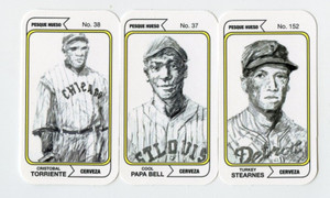 #2200093 C. TORRIENTE COOL PAPA BELL TURKEY STEARNES Mexican Beer Negro Card Lot
