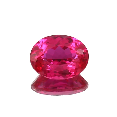 AAA+ Grade Natural Flawless Mozambique Red Ruby Loose Oval Gemstone Cut 11x9 MM - Image 1 of 4