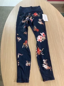Athleta High Rise Gilded Tux Chaturanga Tight XS Xtra Small GildNavy Navy Floral - Bild 1 von 3