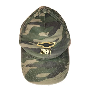 CHEVY Nice Camo Hat Embroidered NISSIN Cap Preowned Used Condition, Vintage - Picture 1 of 7