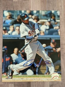 Austin Jackson Signed 8x10 Photo File COA Detroit Tigers Mariners Cubs Indians F - Picture 1 of 1