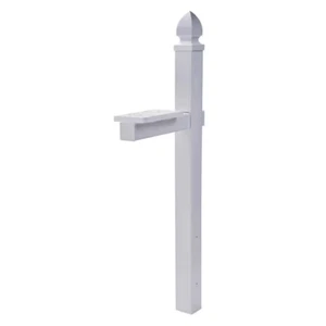 Whitley Plastic, Crossarm, Convertible Mailbox Post, White - Imagen 1 de 11