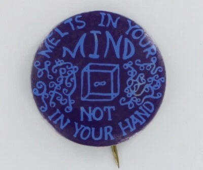 Timothy Leary LSD 1963 Pin Hippy Culture Acid Psychedelic Drugs Harvard Tim  - Image 1 of 2