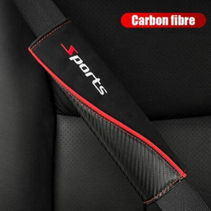 2Pcs Car Seat Belt Cover Safety Shoulder Strap Cushion Pad Harness Protect Cover - Imagen 1 de 11