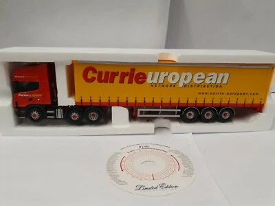 Corgi 1:50 scale CC12903 - Scania Topline Curtainside  CURRIE EUROPEAN TRANSPORT - Image 1 of 4