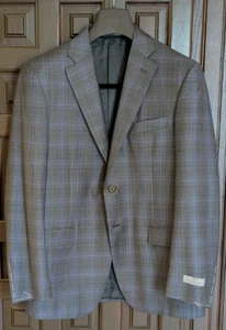 Abrigo Deportivo CANALI 100% Lana Calce Clásico, Gris Púrpura Cuadros, Talla 38 R (48 EU) - Imagen 1 de 9