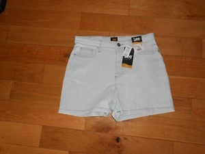 Lee Blue Denim Jean Shorts Light Wash Women's Size 12M High Rise NWT - Picture 1 of 1