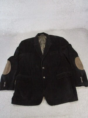 Lauren Ralph Lauren Sports Coat Mens 48 R Black Cotton Corduroy Sports Coat * - Image 1 of 4