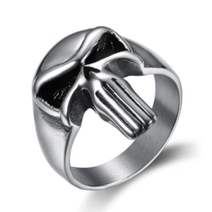 Men's Motorcycle Club Punisher Skull Theme Biker %1 Harley Rider Ring Size 7-14 - Picture 1 of 5