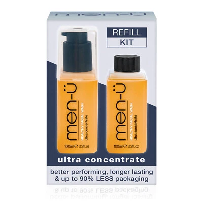 MEN-Ü men-u Refill Kit - Healthy Facial Wash | Deep Cleansing Face Wash | Tea Tree Oil