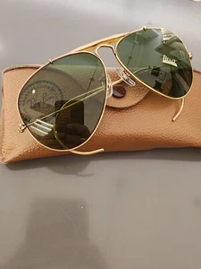Occhiale Sole Rayban Ray Ban Aviator USA B&L Bausch Lomb Gold 10k 1/30 58 - Foto 1 di 14