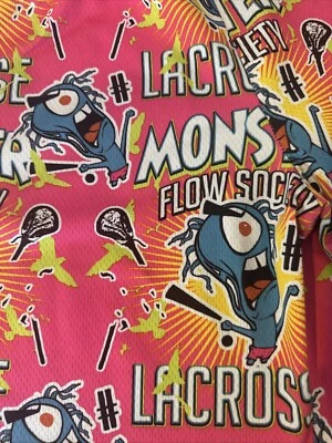 Pantalones Cortos Flow Society Hombre Lacrosse Medianos Monstruo Rosa Bolsillos  Foto 1 de 4