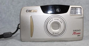Canon Sure Shot Prima 76 Zoom 35mm Point & Shoot Film Camera powers up - Picture 1 of 10
