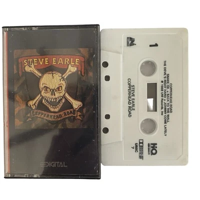 STEVE EARLE: Copperhead Road Cassette Tape 1988 Uni Records. Free Shipping! - Image 1 of 2