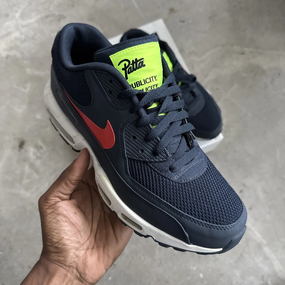 Nike Patta x Air Max 95/90 Obsidian Habanero UK9 US10 EU44 - Image 1 of 4