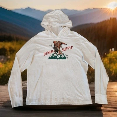 RALPH LAUREN DENIM AND SUPPLY GRÁFICO LIGERO SUDADERA CON CAPUCHA HOMBRE XL!! 🔥🔥 Foto 1 de 4