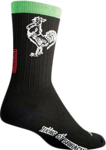 SockGuy SGX Sriracha Socks 6 inch Compression Black Large X-Large Unisex - Picture 1 of 1