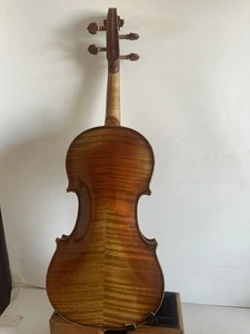 4/4 violin Baroque Model solid Flamed maple back spruce top hand Made K0146 - Picture 1 of 7